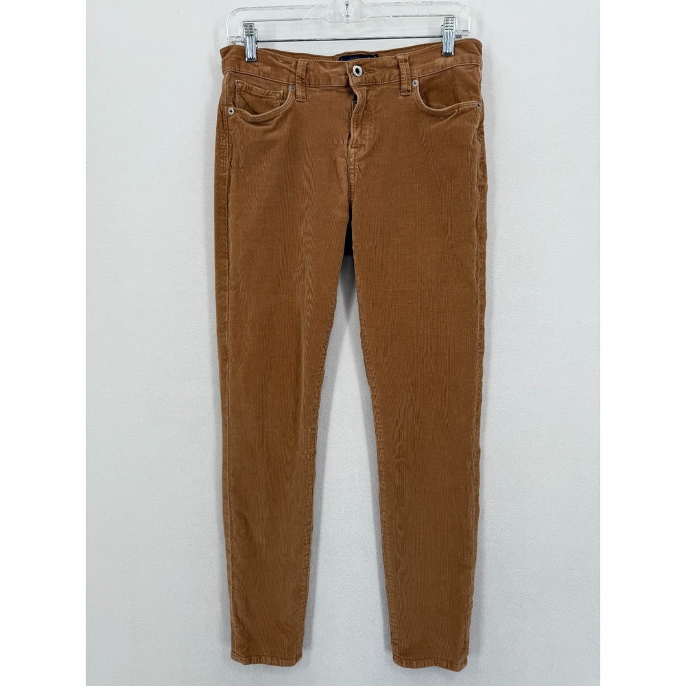 Lucky Brand Women's Sofia Skinny Corduroy Pants  8 29 inseam Tan Brown Stretch
